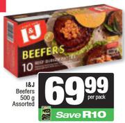 I&J Beefers Assorted-500g Per Pack