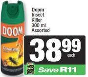 Doom Insect Killer Assorted-300ml