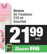 Airoma Air Freshener Assorted-210ml