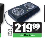 Royal Black Spiral Stove-Each