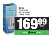 United Emergency Rechargeable 23 LED Lamp-Each
