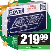 Royal Spiral 2 Plate Electric Stoce-Each