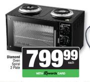 Diamond Oven Spiral 2 Plate-Each
