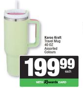 Karoo Kraft Travel Mug 40 OZ Assorted Colours-Each
