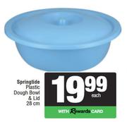Springtide Plastic Dough Bowl & Lid 28cm-Each