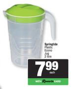 Springtide Plastic Econo Jug-2L Each