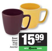 Bowei Glazed Mugs 14 OZ Assorted-Each