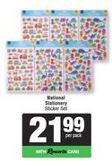 National Stationery Sticker Set-Per Pack