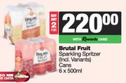 Brutal Fruit Sparkling Spritizer (Incl. variants) Cans-For Any 2 x 6 x 500ml