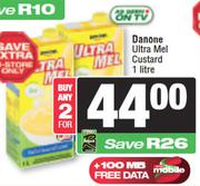 Danone Ultra Mel Custard-For 2 x 1L