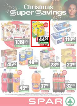 SPAR & SUPERSPAR KwaZulu-Natal Town : Christmas Super Savings (08 December - 24 December 2025), page 1