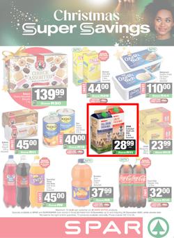 SPAR & SUPERSPAR KwaZulu-Natal Town : Christmas Super Savings (08 December - 24 December 2025), page 1