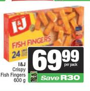 I&J Crispy Fish Fingers-600gm Per Pack