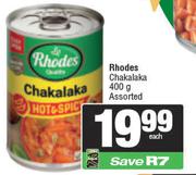 Rhodes Chakalaka Assorted-400gm 