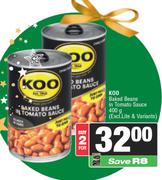 Koo Baked Beans In Tomato Sauce (Excl. Lite & Variants)-For Any 2 x 400g