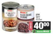 Spar Beans Assorted-For Any 2 x 400gm