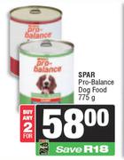 Spar Pro-Balance Dog Food-For Any 2 x 775gm