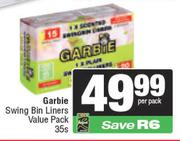Garbie Swing Bin Liners Value Pack-35 Per Pack