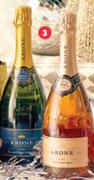 Krone Cap Classique Borealis/Rose Cuvee Brut, Night Nectar Demi-Sec/Sparkling Rose-750ml Each