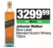 Johnnie Waler Blue Label Blended Scotch Whisky-750ml
