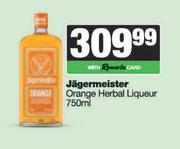 Jagermeister Orange Herbal Liqueur-750ml