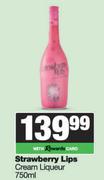 Strawberry Lips Cream Liqueur-750ml 