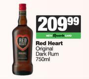 Red Heart Original Dark Rum-750ml