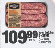 Your Butcher By Spar Rooiberg Boerewors-Per Kg
