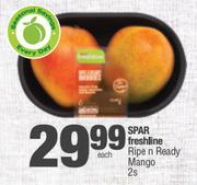 Spar Freshline Ripe n Ready Mango-2s Each