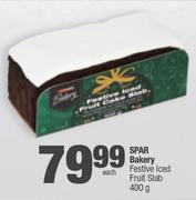 Spar Bakery Festive Iced Fruit Slab-400g