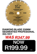 Tork Kraft Diamond Blade 230MM Segmented Professional 353-1917