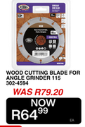 Ruwag Wood Cutting Blade For Angle Grinder 115 302-4594