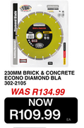 Econo 230mm Brick & Concrete Diamond Blade 302-2105