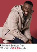 Melton Bomber From (XS-XXL)-Each