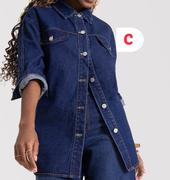 Button Up Denim Jacket XS-L-Each