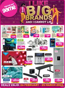 Game Lesotho : I Like Big Brands And I Cannot Lie (26 February - 25 March 2026)