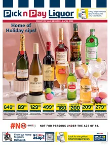 Pick n Pay : Home Of Holiday Sips (25 March - 08 April 2026)