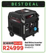 Red Rhino Inverter Generator 7.5KW