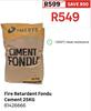 Imerys 25Kg Fire Retardent Fondu Cement 81426666