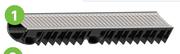 ACO Easyline Channel PP H90 1m Steel Grate 81506567