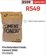Imerys 25Kg Fire Retardent Fondu Cement 81426666