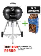Born Free 57cm BBQ & Charcoal Braai Grill