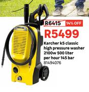 Karcher k5 Classic High Pressure Washer 2100W 500 Litre Per Hour 145 Bar