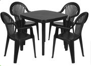 Gold Sun Midback Patio Chair Orion Ebony W47cm x D58cm x H85cm