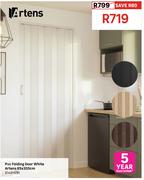 Artens PVC Folding Door White 85 x 205cm 81491691