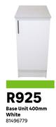 Base Unit 400mm White 81496779
