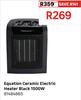Equation 1500W Ceramic Electric Heater (Black) 81484865