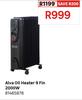 Alva 9 Fin Oil Heater 2000W 81465878