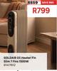 Goldair 7 Fins 1500W Oil Heater Fin Slim 81417612