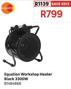 Equation 3300W Workshop Heater (Black) 81484866
